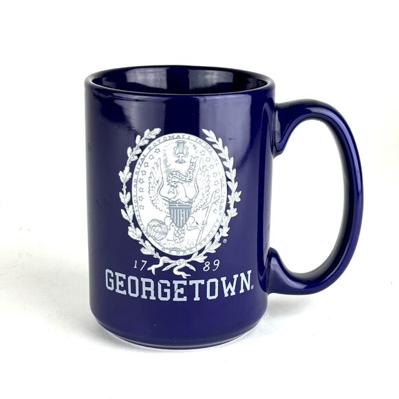 Georgetown University Classic Blue Ceramic Mug – School Seal & 1789 Date - Picture 9 of 16